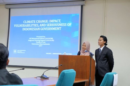 Mahasiswa UII Tegaskan Dampak Perubahan Iklim di Forum Internasional