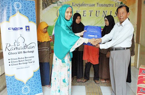 Cilacs UII Ramadan Berbagi Bersama Difabel Tunanetra