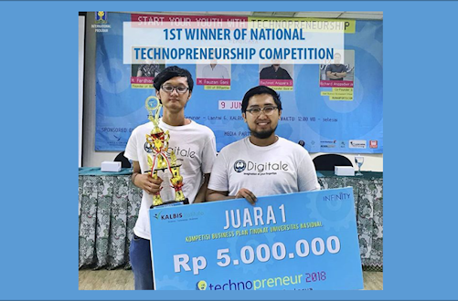 Aplikasi Digitale Mahasiswa UII Raih Juara Technopreneurship Competition 2018