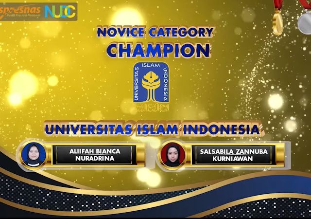 Mahasiswa UII Borong Prestasi di NUDC 2021