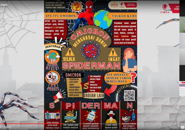 Berbagi Ide Bendung Omicron, Mahasiswa FK UII Juara Lomba Poster