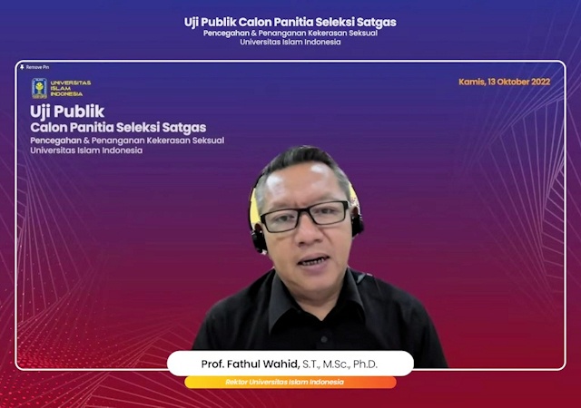 UII Gelar Uji Publik Calon Panitia Seleksi Satgas, Pencegahan dan Penanganan Kekerasan Seksual