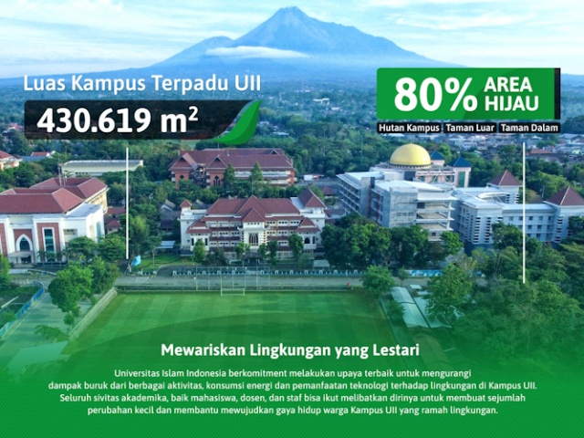 UII Masuk 12 Kampus Paling Lestari di Indonesia