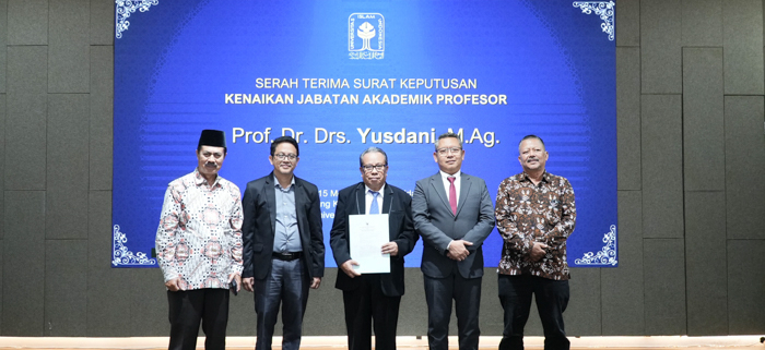 Surat Keputusan Guru Besar Bidang Ilmu Hukum Perdata Islam Prof. Yusdani