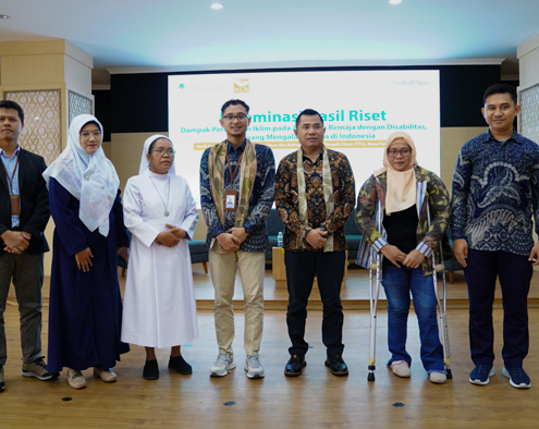 Diseminasi riset perubahan iklim bagi disabilitas dan kusta oleh TL UII