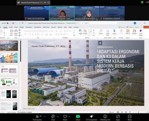 Webinar Nasional FTI UII Bahas ergonomi dan K3