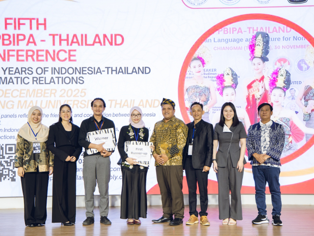 CILACS UII Raih Penghargaan Best Presenter di The Fifth APPBIPA–Thailand Conference 2025
