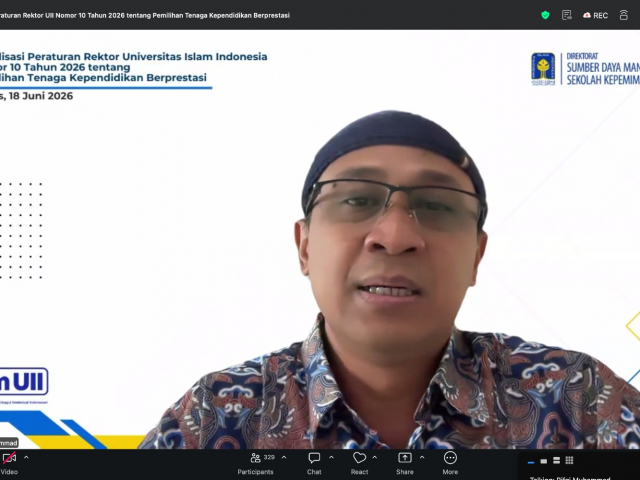 UII Sosialisasikan Peraturan Pemilihan Tenaga Kependidikan Berprestasi 2026